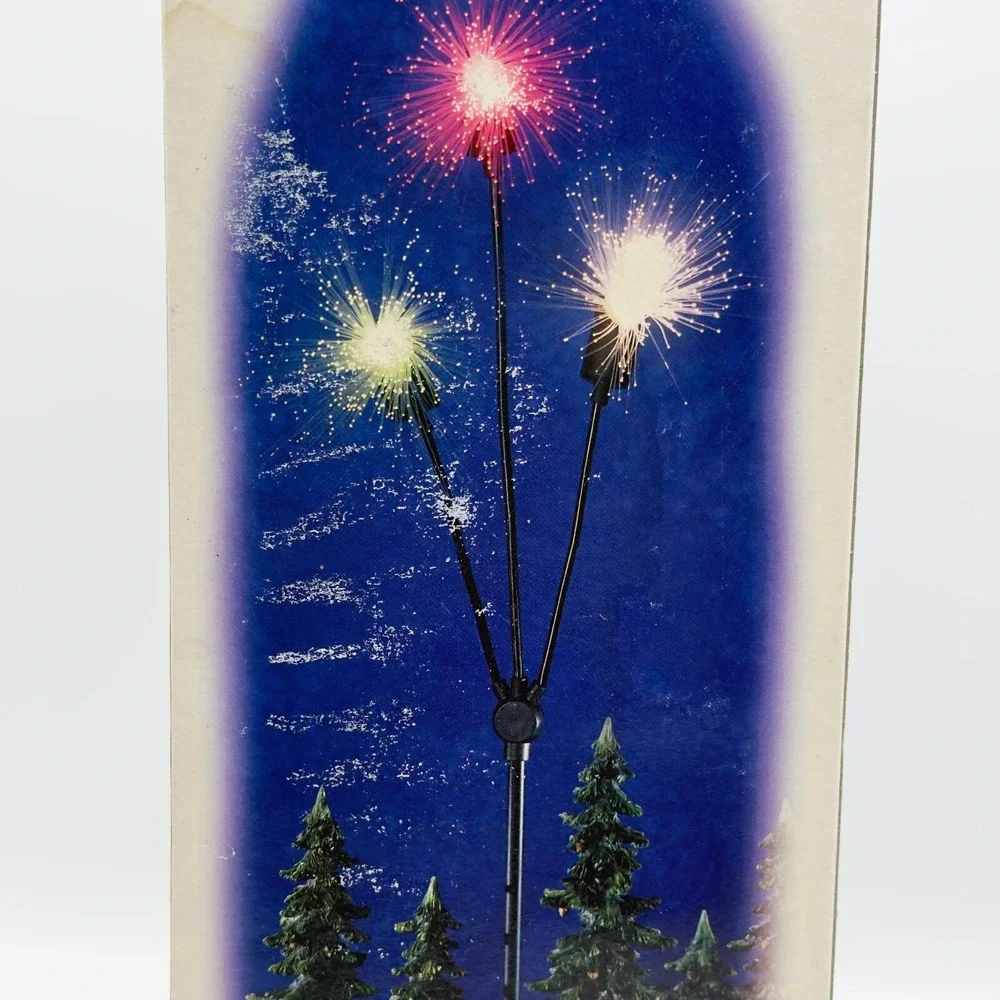 Dept 56 Fiber Optics Village Fireworks Multicolor Bursts Sounds 52727 extra Bulb